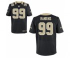 Men New Orleans Saints #99 Sheldon Rankins Black Elite Jersey