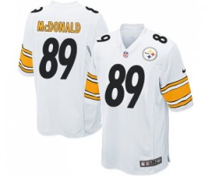 Men Nike Pittsburgh Steelers #89 Vance McDonald Game White NFL Jersey