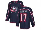 Youth Adidas Columbus Blue Jackets #17 Brandon Dubinsky Navy Blue Home Authentic Stitched NHL Jersey