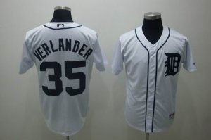 mlb detroit tigers #35 verlander white