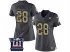 Womens Nike New England Patriots #28 James White Limited Black 2016 Salute to Service Super Bowl LI Champions NFL Jersey