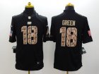 Nike Cincinnati Bengals #18 A.J. Green Black Salute to Service Jerseys(Limited)