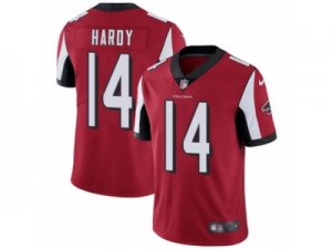 Mens Nike Atlanta Falcons #14 Justin Hardy Vapor Untouchable Limited Red Team Color NFL Jersey