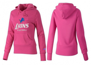 Women Detroit Lions Logo Pullover Hoodie-014