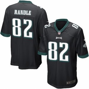 Mens Nike Philadelphia Eagles #82 Rueben Randle Game Black Alternate NFL Jersey