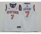 youth nba new york knicks #7 anthony white[revolution 30 swingman]