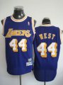 nba fans los angeles lakers #44 west swingman purple