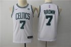 Celtics #7 Jaylen Brown White Youth Nike Swingman Jersey