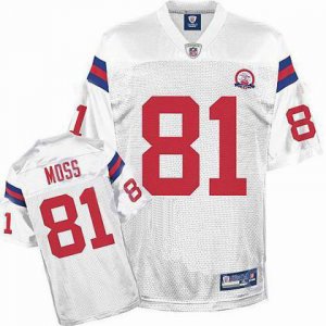 nfl new england patriots #81 randy moss white[afl 50th kids]