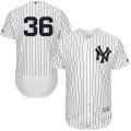 Men's Majestic New York Yankees #36 Carlos Beltran White Navy Flexbase Authentic Collection MLB Jersey