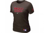 women Los Angeles of Anaheim Nike Brown Short Sleeve Practice T-Shirt