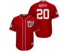 Mens Washington Nationals #20 Daniel Murphy 2017 Spring Training Cool Base Stitched MLB Jersey
