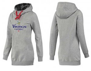 Women Minnesota Vikings Logo Pullover Hoodie-080