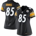 Women's Nike Pittsburgh Steelers #85 Xavier Grimble Limited Black Team Color NFL Jersey