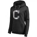 Womens Cleveland Indians Platinum Collection Pullover Hoodie Black