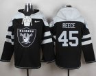 Nike Oakland Raiders #45 Marcel Reece Black Player Pullover Hoodie