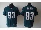 Nike NFL Philadelphia Eagles #93 Jason Babin Green Elite Jerseys