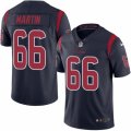 Mens Nike Houston Texans #66 Nick Martin Limited Navy Blue Rush NFL Jersey