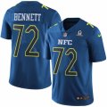 Mens Nike Seattle Seahawks #72 Michael Bennett Limited Blue 2017 Pro Bowl NFL Jersey