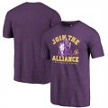 Los Angeles Lakers Fanatics Branded Purple Star Wars Alliance Tri-Blend T-Shirt