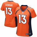 Women Nike Denver Broncos #13 Trevor Siemian Game Orange Team Color NFL Jersey