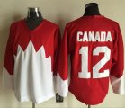Olympic CA. #12 Canada RedWhite 1972 Commemorative CCM Stitched NHL Jersey
