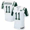 Mens Nike New York Jets #11 Robby Anderson Elite White NFL Jersey