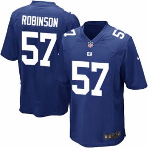 Men\'s Nike New York Giants #57 Keenan Robinson Game Royal Blue Team Color NFL Jersey