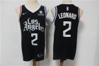 Clippers # 2 Kawhi Leonard Black 2021 City Edition Nike Swingman Jersey