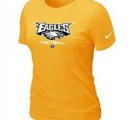 Women Philadelphia Eagles Yellow T-Shirt