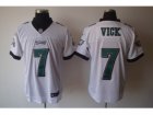 Nike NFL Philadelphia Eagles #7 Michael Vick white Elite jerseys