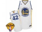 Mens Adidas Golden State Warriors #42 Nate Thurmond Swingman White Home 2017 The Finals Patch NBA Jersey