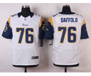 Nike NFL st. louis rams #76 saffold white jerseys[Elite]