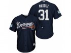 Mens Atlanta Braves #31 Greg Maddux 2017 Spring Training Cool Base Stitched MLB Jersey