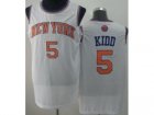 nba New York Knicks #5 Jason Kidd white Jerseys[Revolution 30]