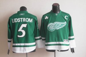 youth nhl jerseys detroit red wings #5 lidstrom green