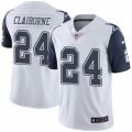 Youth Nike Dallas Cowboys #24 Morris Claiborne Limited White Rush NFL Jersey