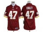 Nike NFL Washington Redskins #47 Chris Cooley Red Jerseys W 80TH Patch(Game)