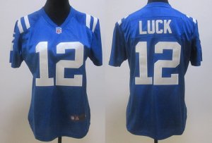 Women NIKE nfl indianapolis colts #12 luck blue