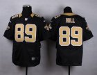 Nike New Orleans Saints #89 Josh Hill Black Jerseys(Elite)