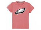 nike Philadelphia eagles authentic logo youth T-Shirt pink