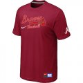 Atlanta Braves Red Nike Short Sleeve Practice T-Shirt