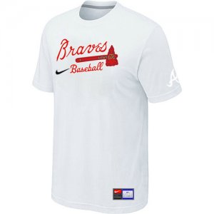 Atlanta Braves White Nike Short Sleeve Practice T-Shirt