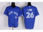 mlb jerseys toronto blue jays #26 lind blue[2012 new]