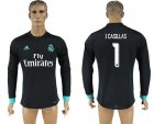 2017-18 Real Madrid 1 I CASILLAS Away Long Sleeve Thailand Soccer Jersey