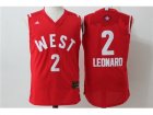2016 NBA All Star NBA San Antonio Spurs #2 Kawhi Leonard Red jerseys