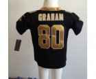 Nike kids nfl jerseys new orleans saints #80 graham black[nike]