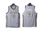 Cavaliers #23 LeBron James Gray Nike City Edition Authentic Jersey