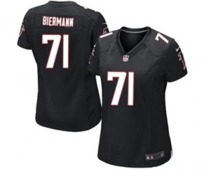 Womens Nike Atlanta Falcons #71 Kroy Biermann Game Black Alternate NFL Jersey