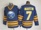 NHL Buffalo Sabres #7 Martin blue Throwback Stitched Jerseys